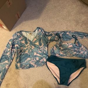 XL girls 3 piece swim set